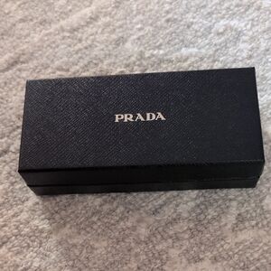 Prada Textured Black Glasses Case